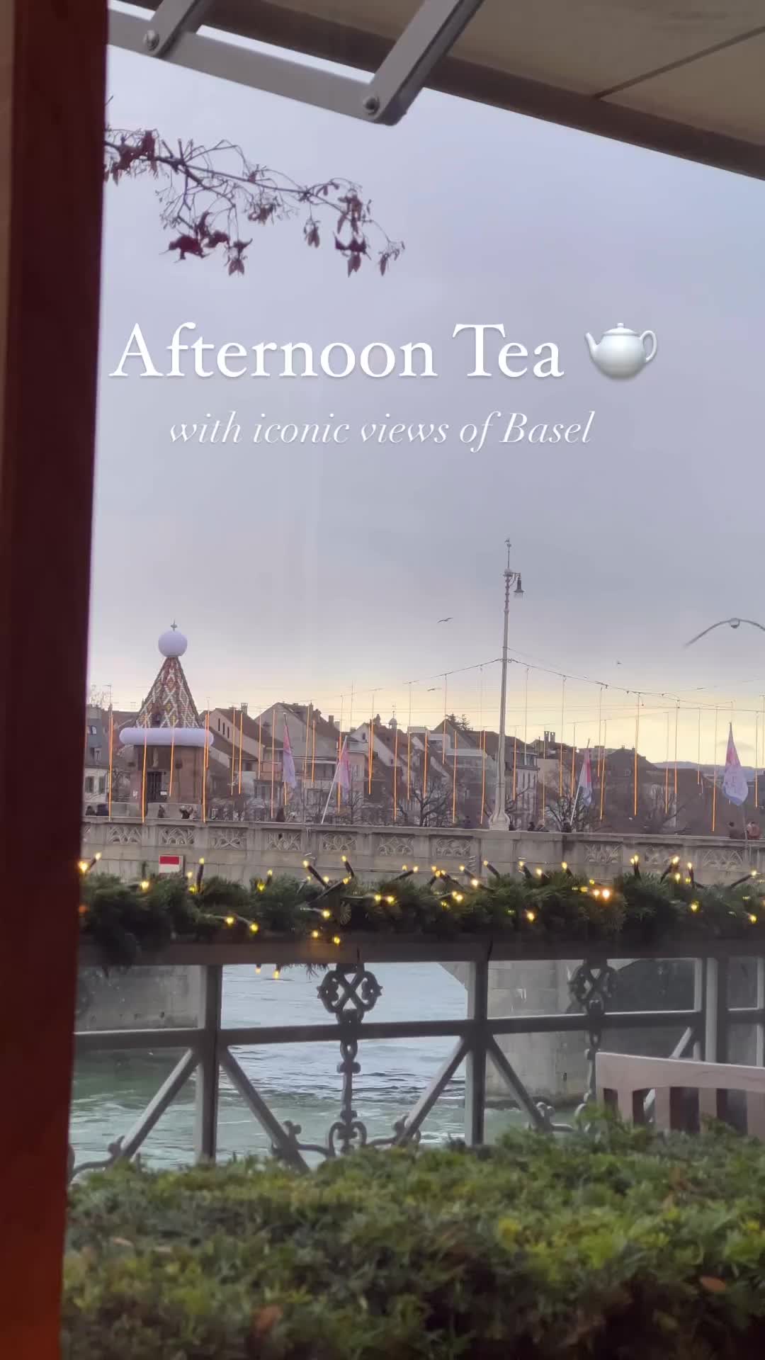 Afternoon Tea at Hotel Les Trois Rois, Basel