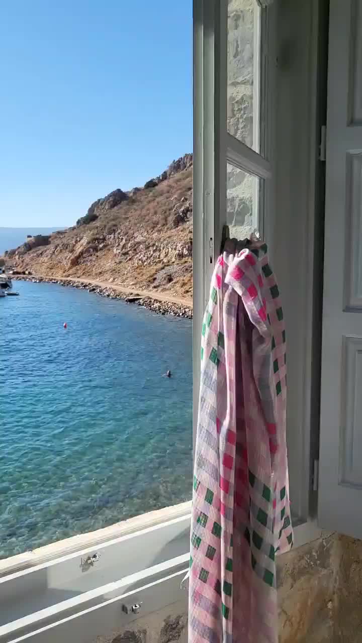 Stunning Views at Mandraki Beach Resort, Hydra Greece