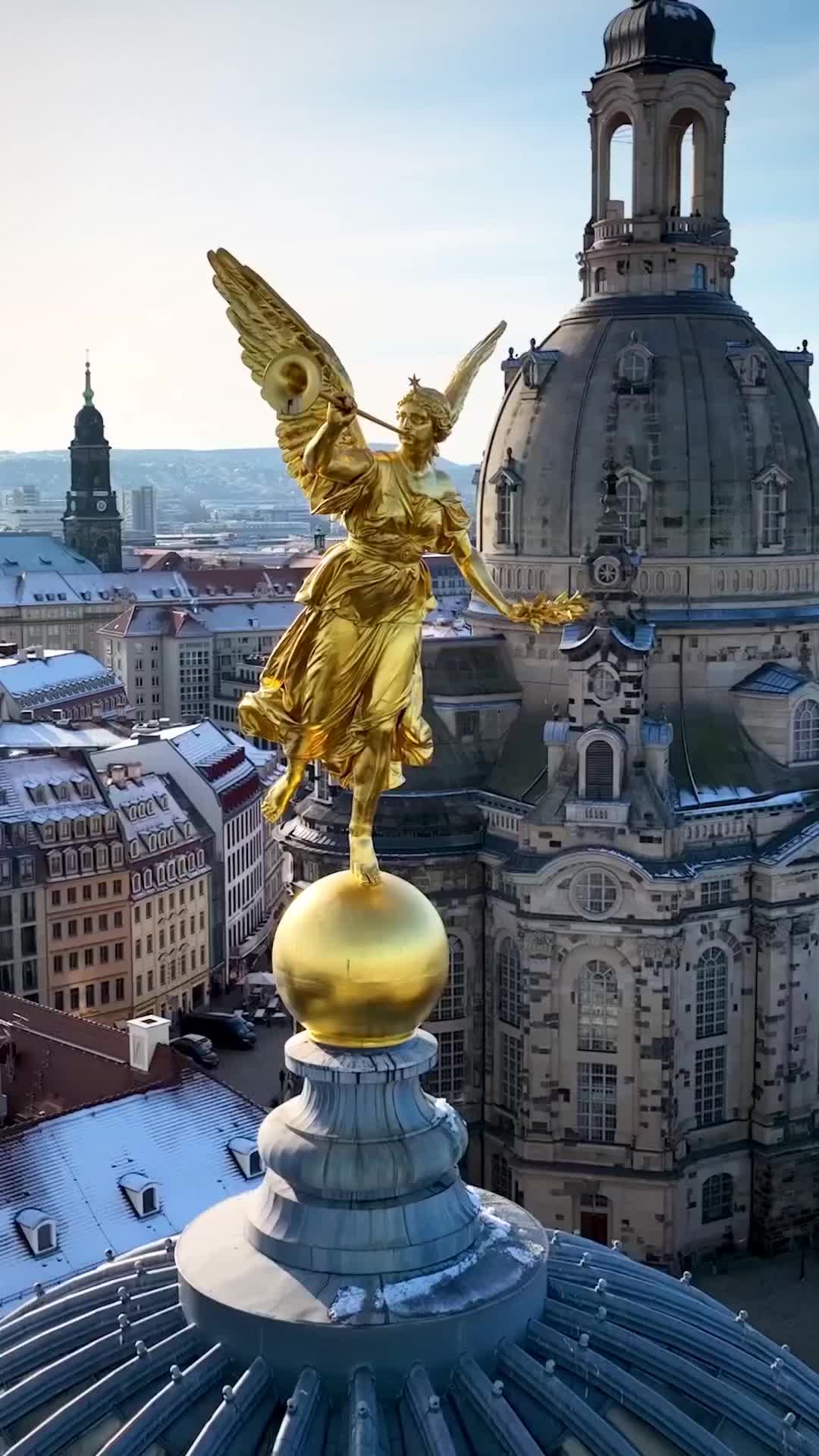 Angels Above Dresden's Frauenkirche ⛪️🇩🇪