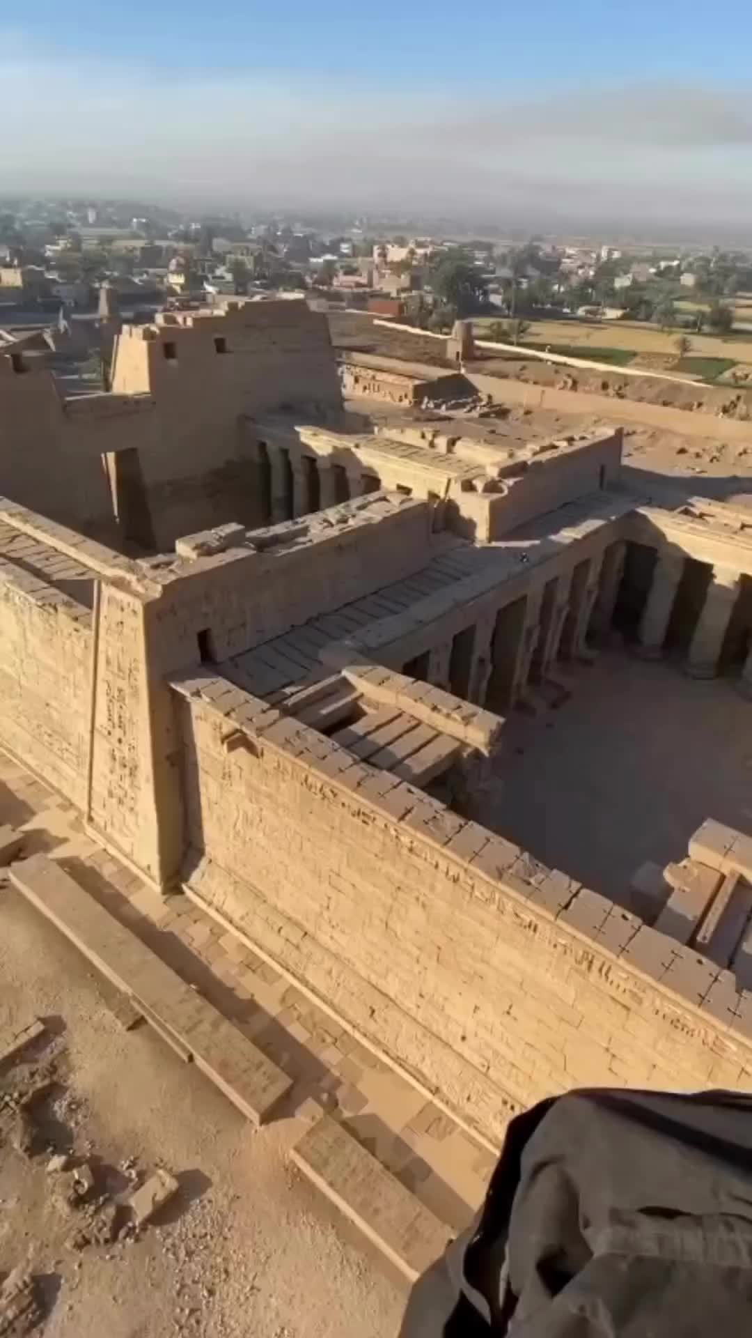 Beautiful Temple of Ramesses III in Luxor, Egypt