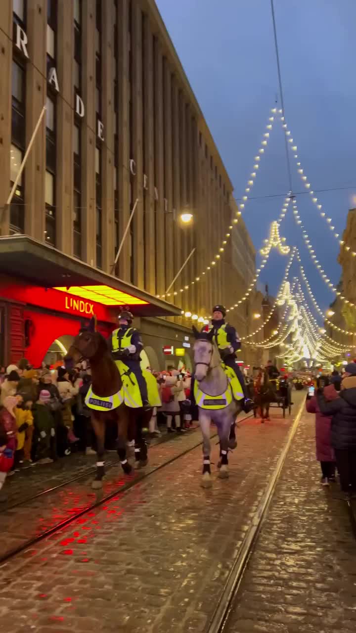 Helsinki Christmas Parade Lights Up Aleksanterinkatu