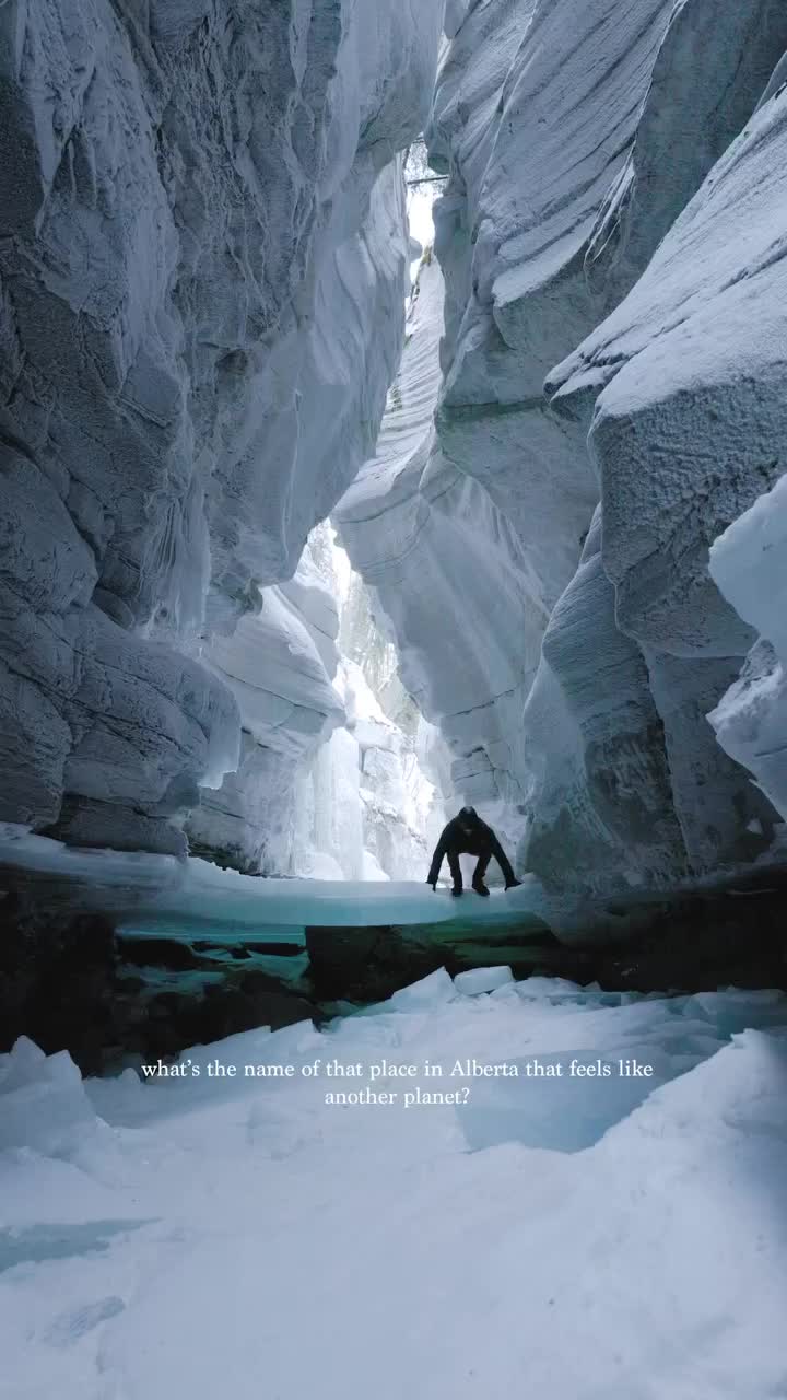 Exploring the Frozen Wonders of Maligne Canyon, Canada