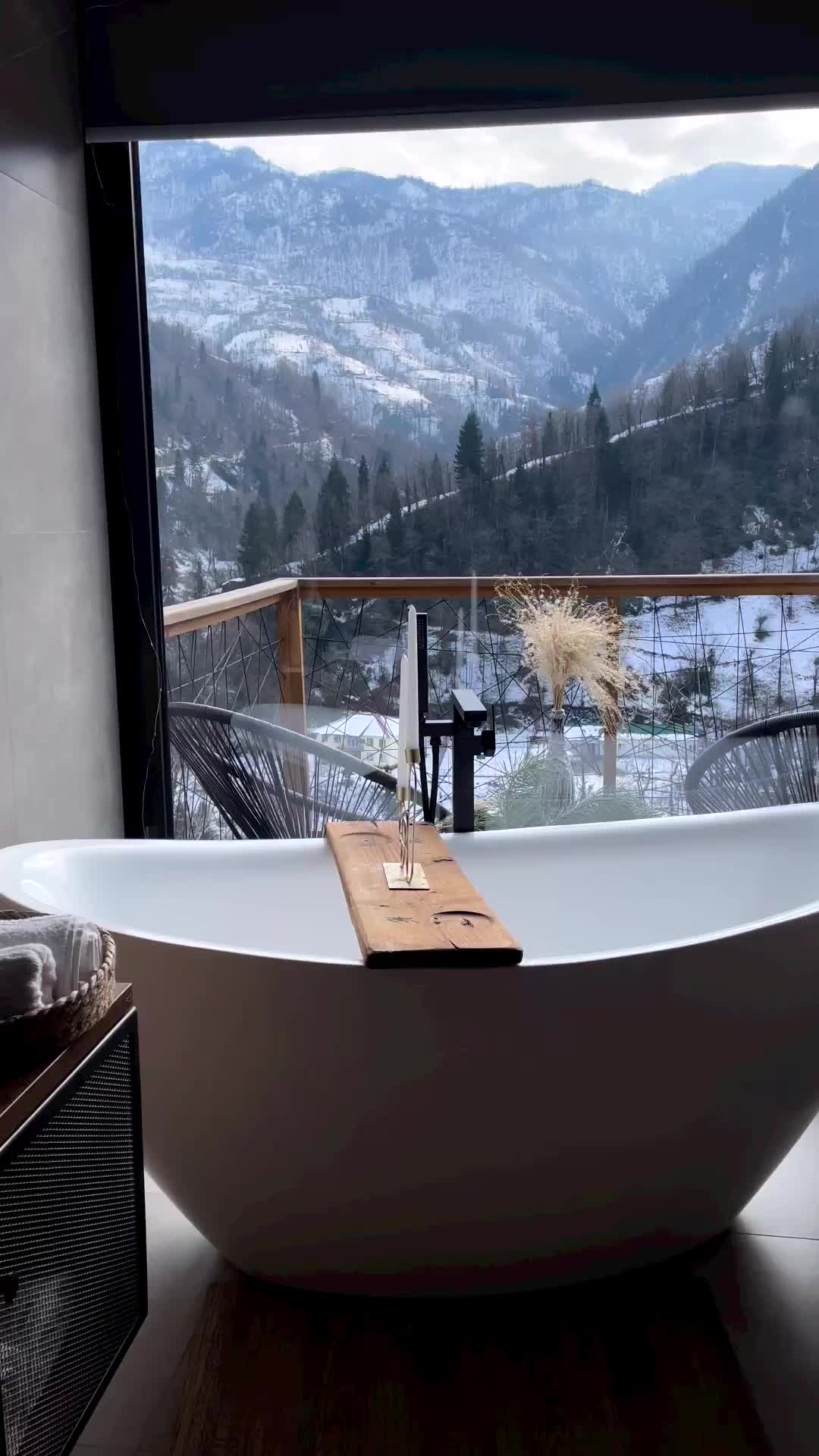 Woke up for this view ! 🛁🫧 Bath with snowy mountains view🏔

Who wants to be here now? 

Location : @aishe.cottage - Village Merisi - Adjara Region of Georgia.

.
.
.
.

@best_airbnb @tasteinhotels @inesklarafashion @velvetdynasty @bestvacations @hotel @beautifulhotels @beautifuldestinations @georgiatravel @ssagittarrius 

#georgia #travel #bestairbnb #travelblog #travelblogger #visitgeorgia #adjarianmountains #visitadjara #georgiatravel #tasteinhotels #velveltdynasty #moodpassion #pinterest #pinterestinspired #georgia🇬🇪 #snowy #mountains #perfect #sunday #dumbadzemarika #aroundtheworld #travelguide