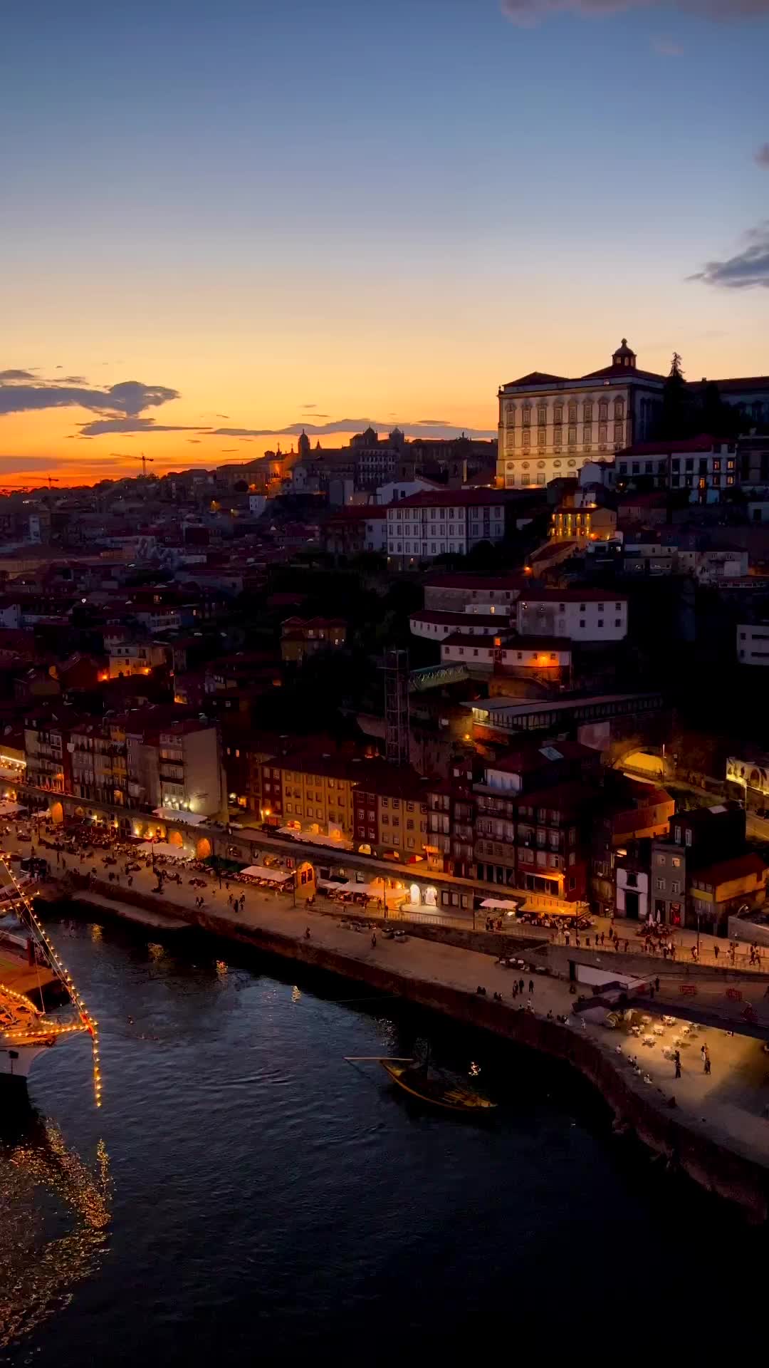 Evening Glow in Porto: Captivating Sunset Scenery