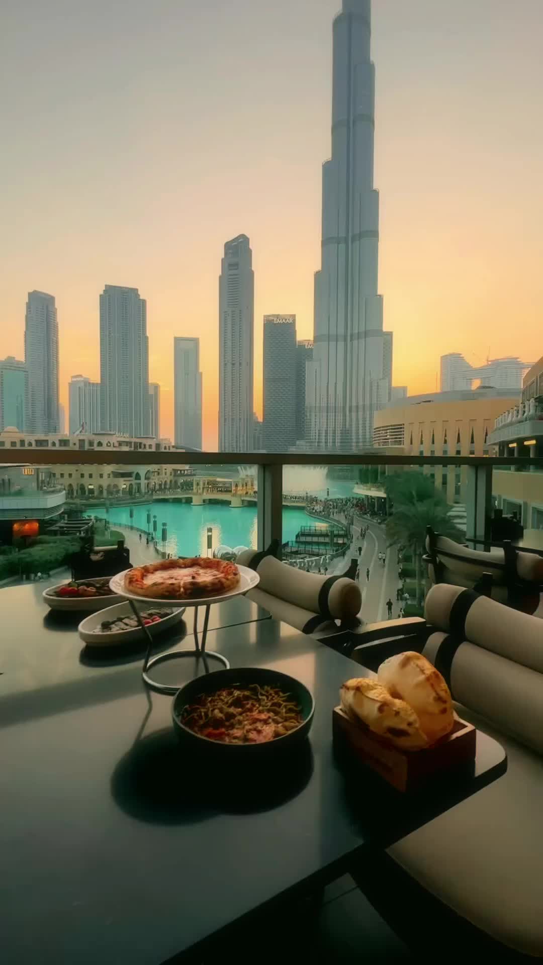 Stunning Sunset View from Burj Khalifa in Dubai
