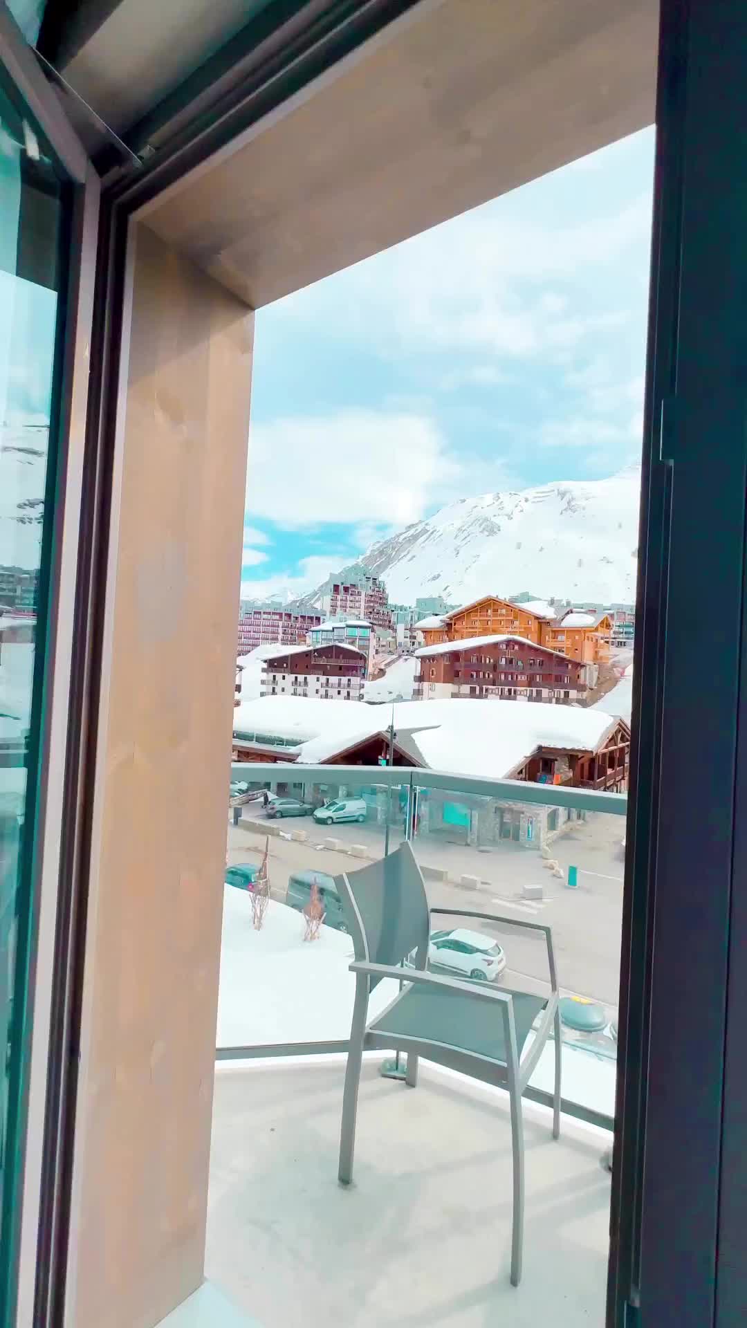 Stunning Balcony Views in Tignes, French Alps