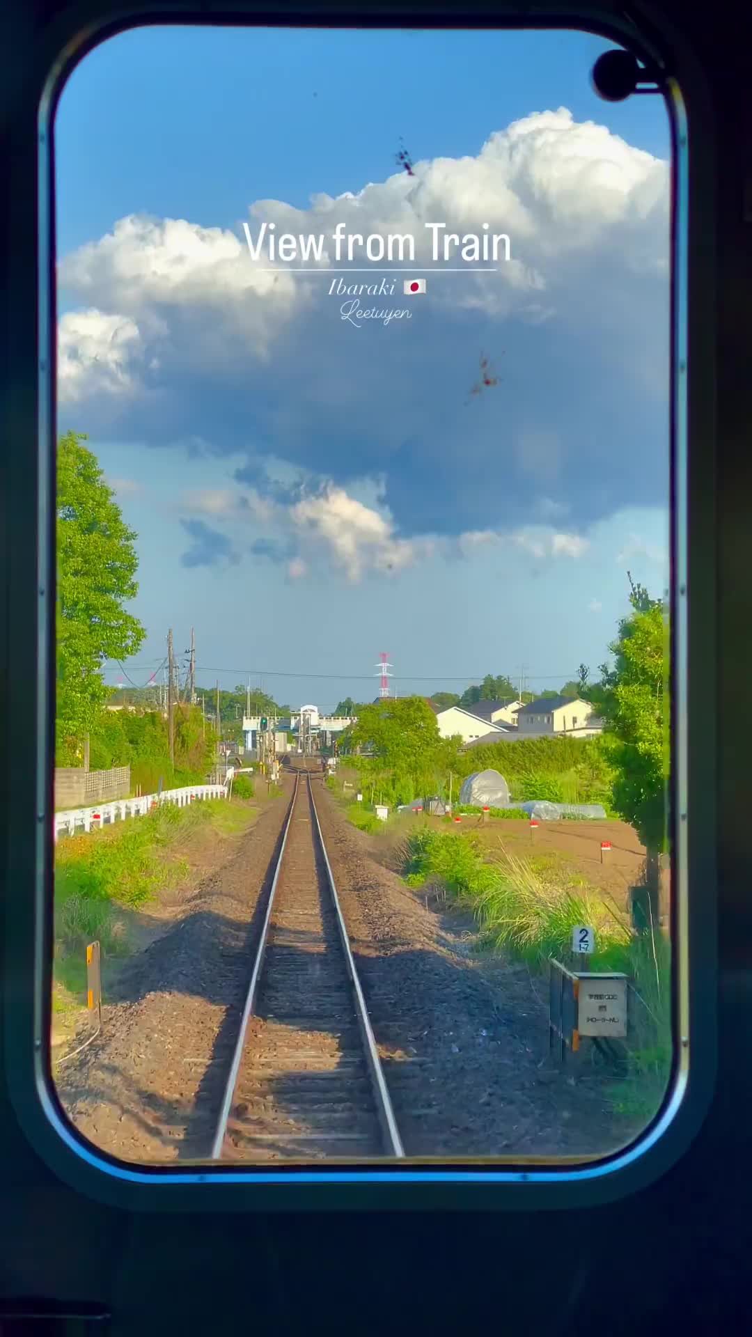 Stunning Train View in Ibaraki, Japan 🚃🇯🇵