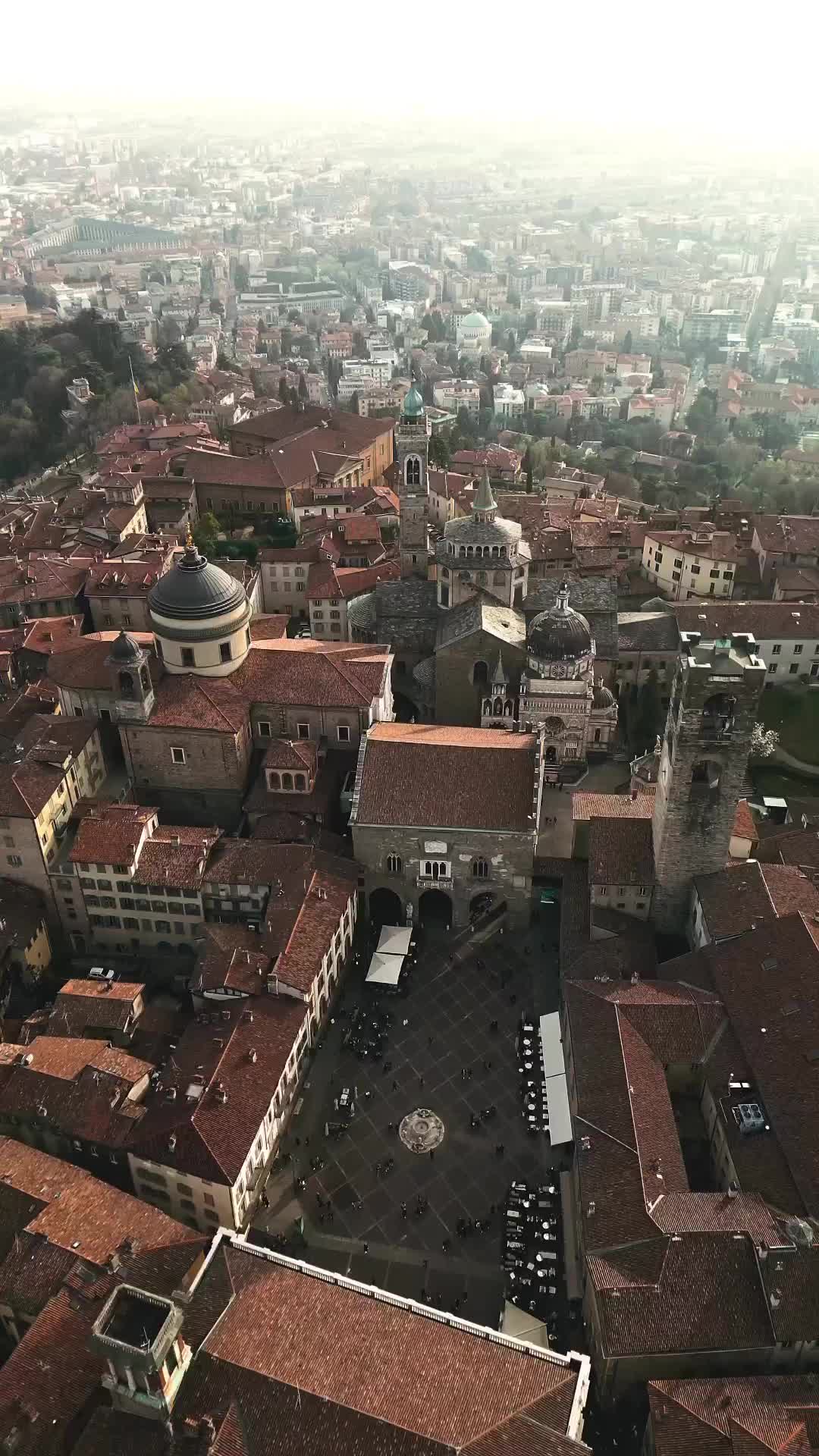 Fly Above Bergamo: Stunning Aerial Views of Italy