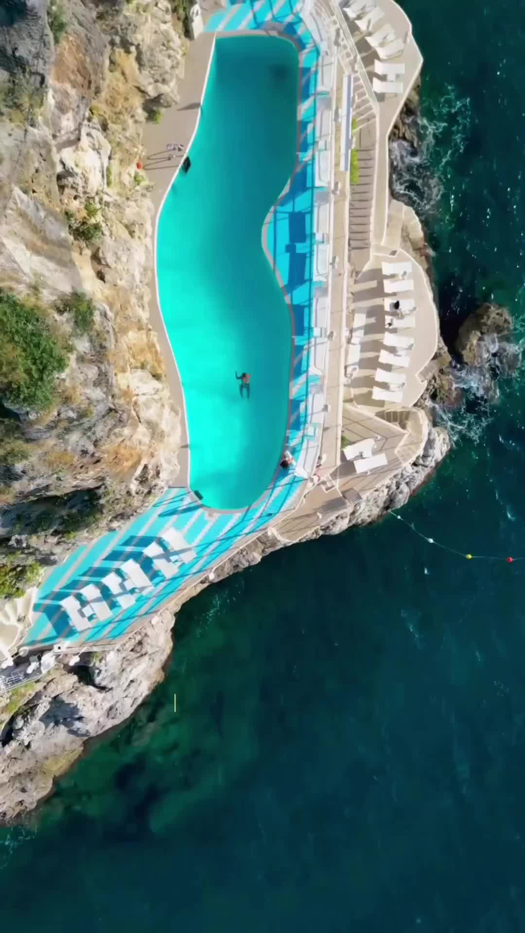 Swimming Pool in Rocks at Hotel Miramalfi, Amalfi Coast