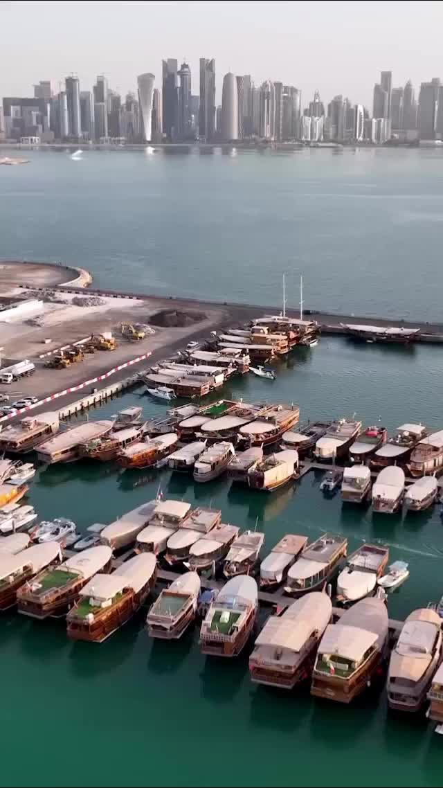 Dhow Harbour in Doha: A Stunning Aerial View