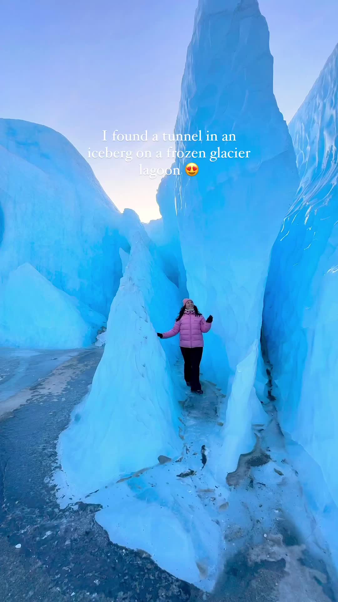 Exploring Frozen Icebergs in Iceland's Glacier Lagoons