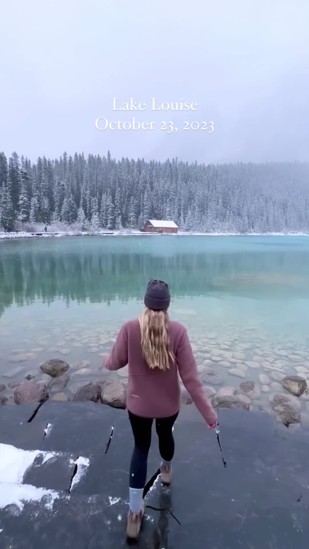 All these clips were taken today - there’s currently a snowfall warning for Banff and I am so excited ❄️💙