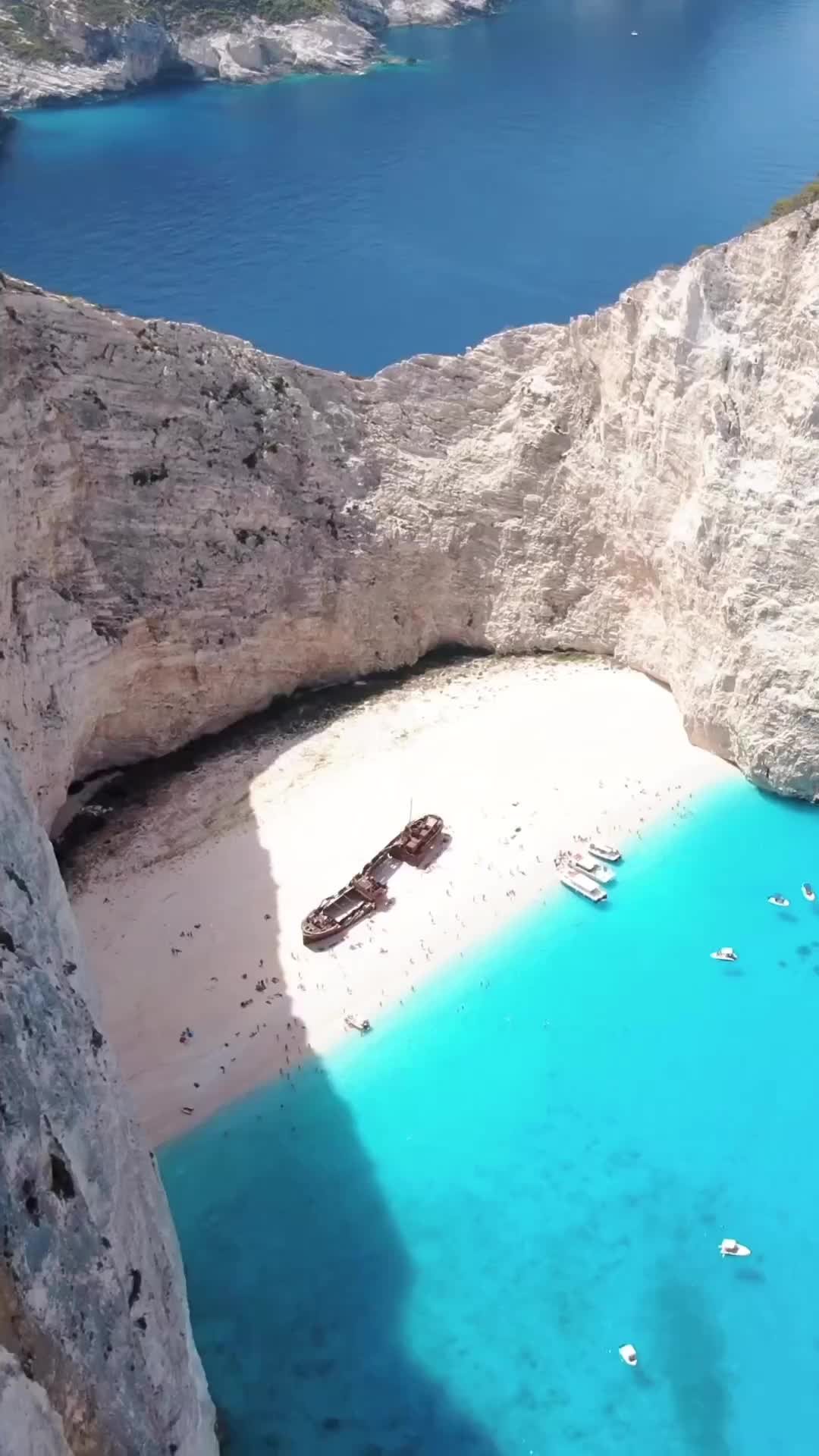Spectacular Shipwreck Beach in Zakynthos at Golden Hour