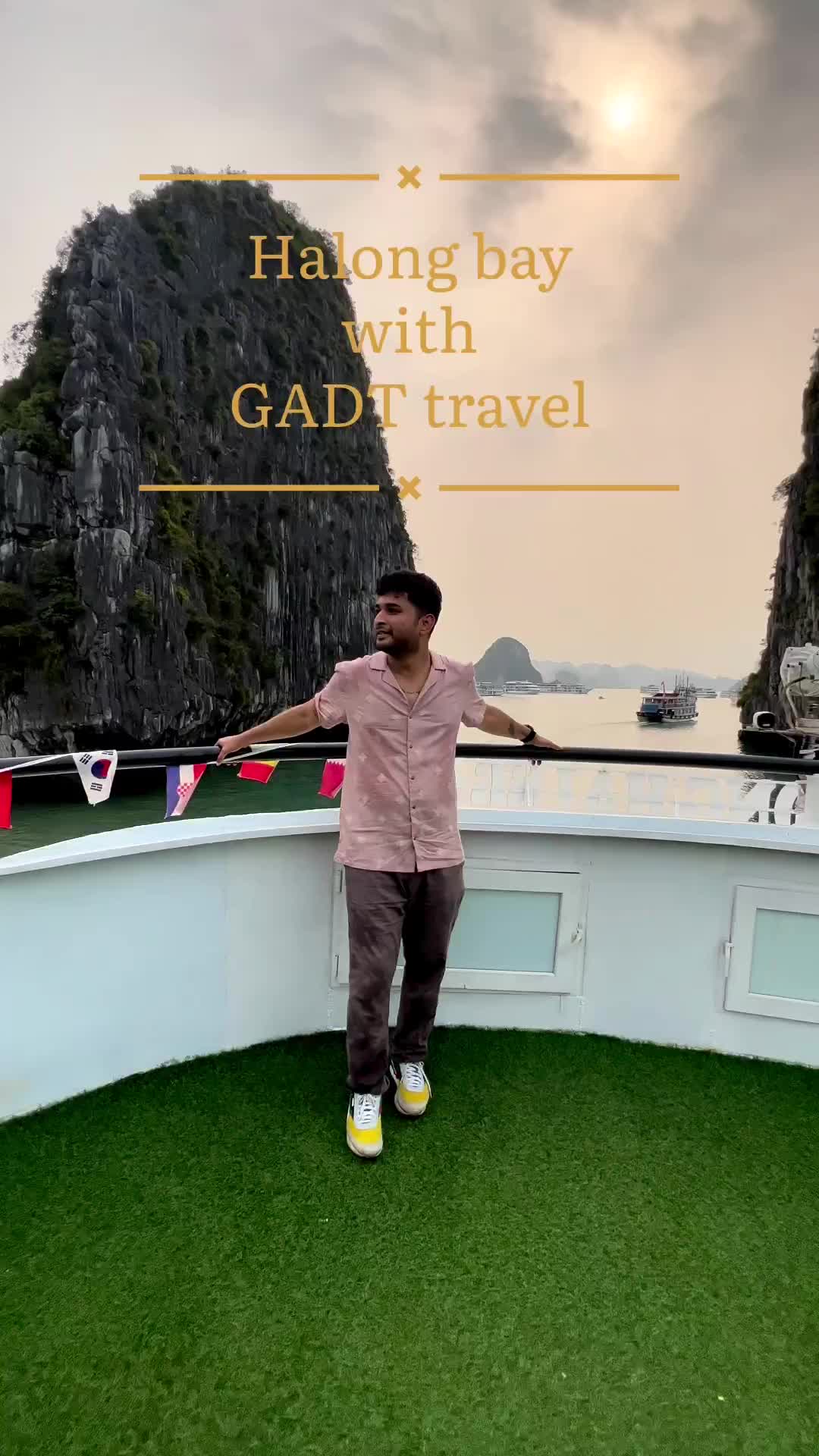 Halongbay with @gadttravel 
By far the best travel company experience 
.
.
#vietnam #halongbay #halongbaycruise #cruiseship #vietnamtravel #travel #travelreels #travelblogger