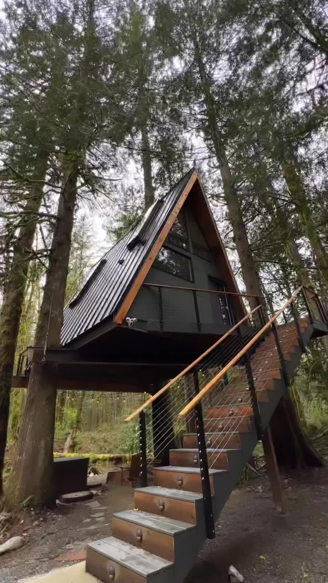 Discover the Charm of an A-Frame Treehouse in PNW