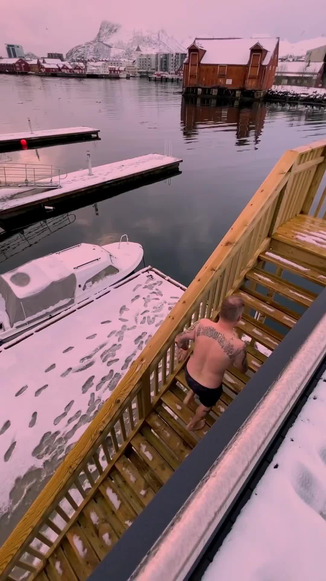 Brave Enough? Jump into Norway's Freezing Waters!