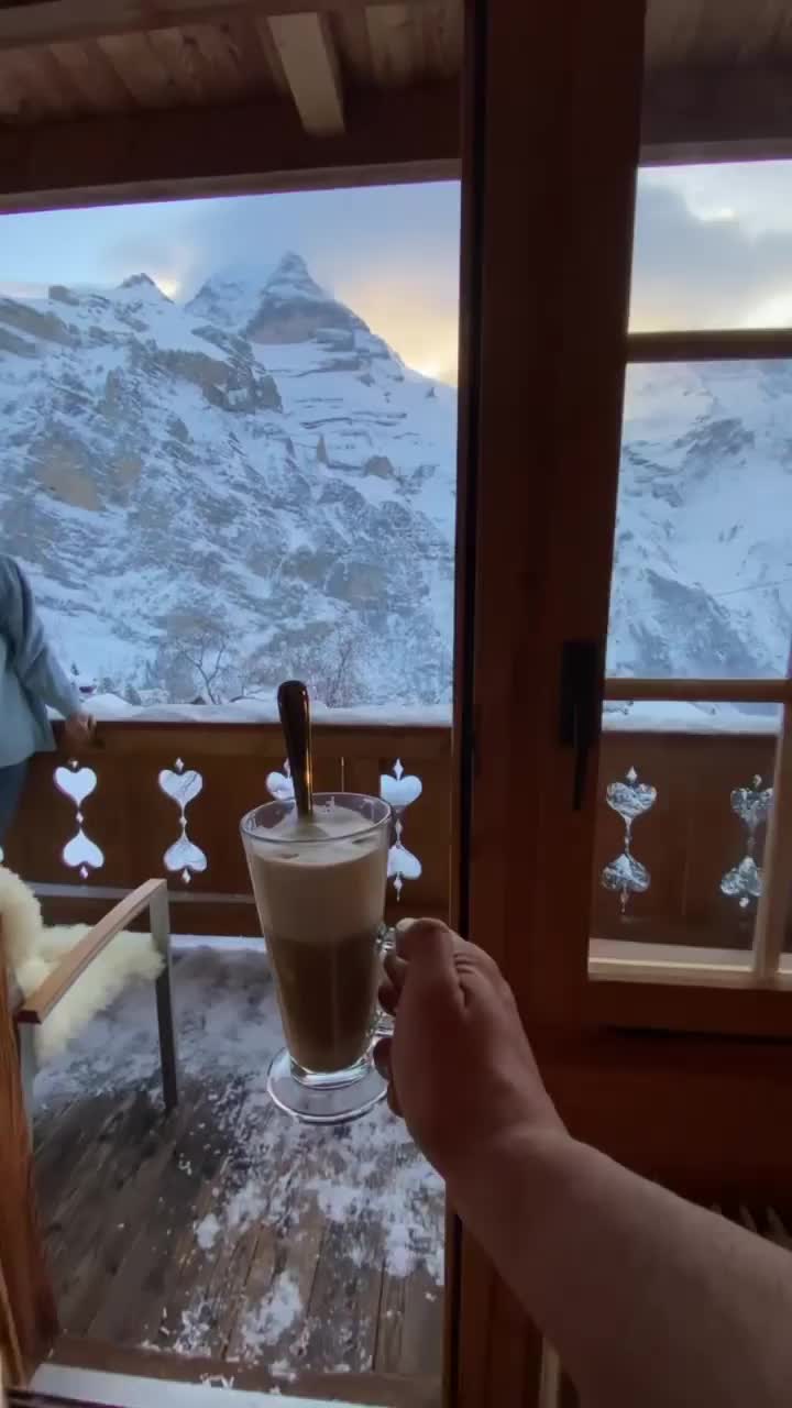 Cozy Winter Drinks at Hotel Alpenruh, Switzerland