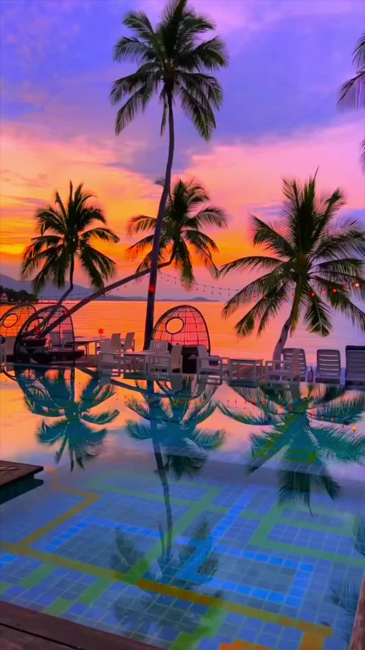 Stunning Koh Samui Sunsets at Tango Luxe Beach Villa