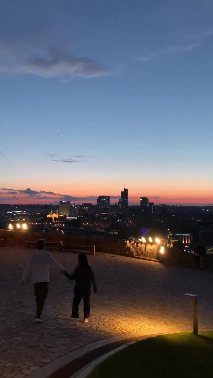 Ultimate Sunset Spot in Vilnius at Gediminas Tower