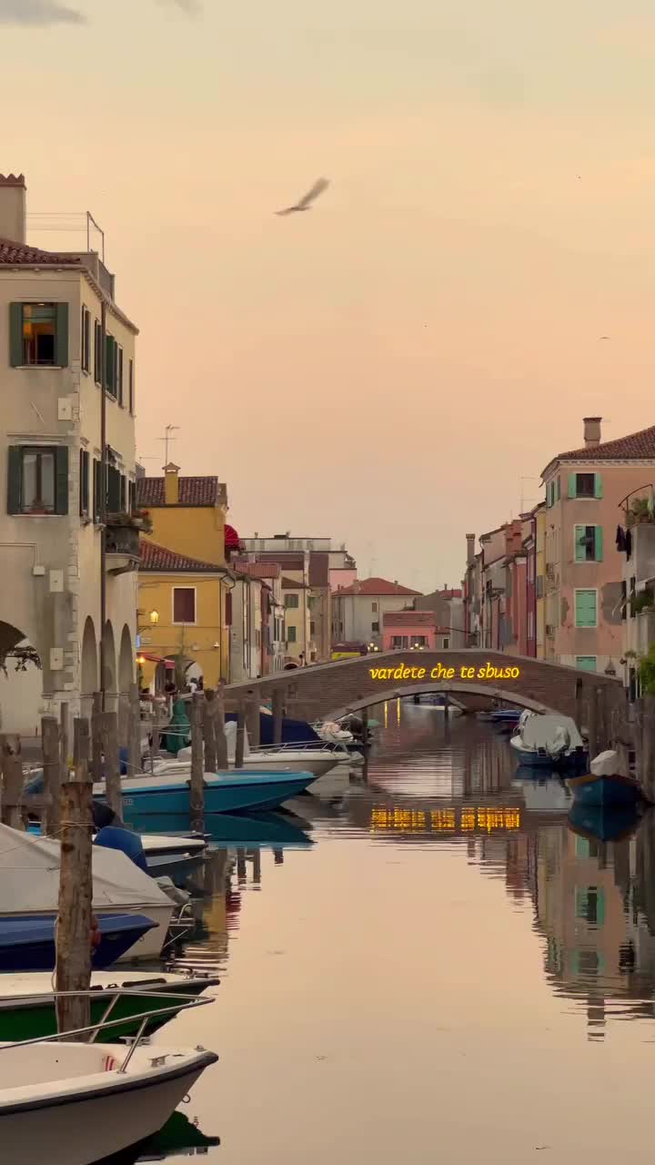 Chioggia, Italy: Sunset Reflections on Waterways