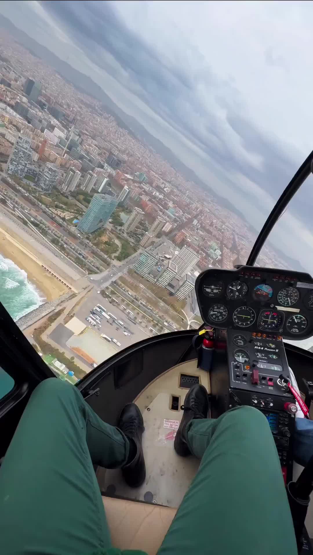 Stunning Aerial View of Barcelona's Skyline at Dusk