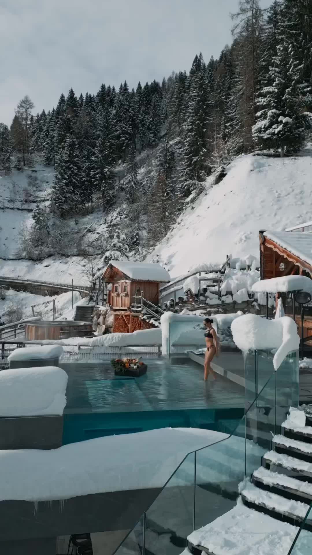 Luxurious Winter Breakfast at Chalet Al Foss, Dolomites