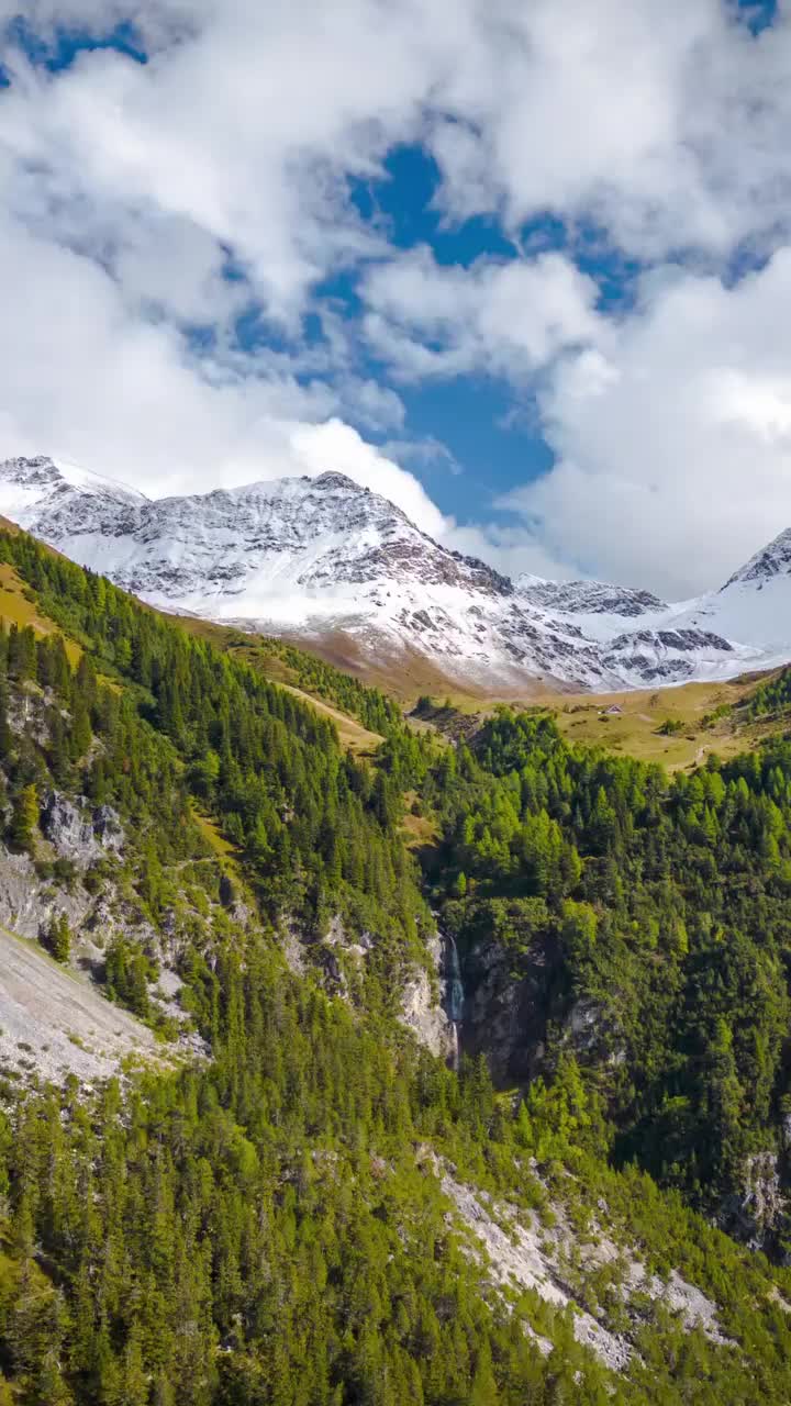 Stunning Snowy Peaks and Autumn Forest in Lenzerheide