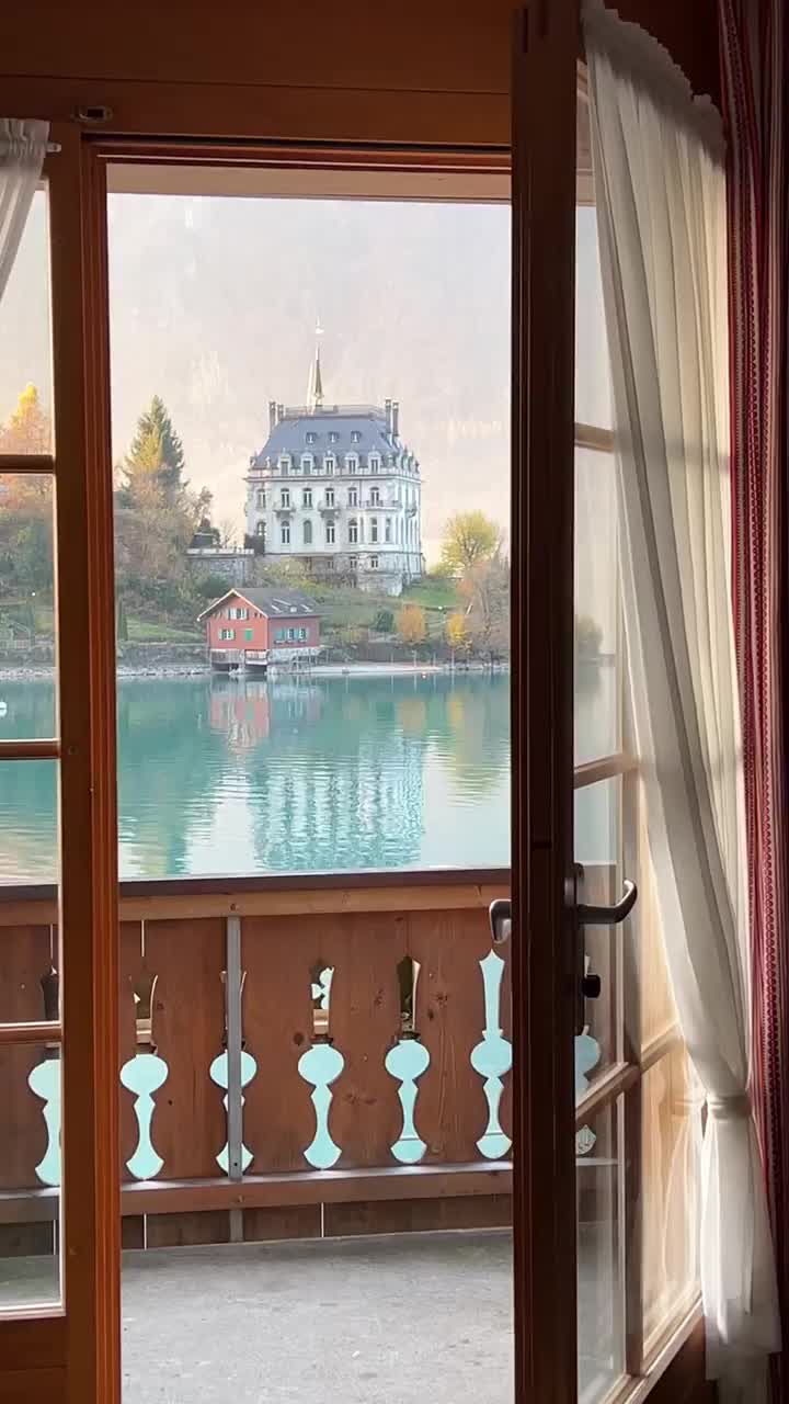 Stunning Lake View from Hotel Châlet Du Lac, Iseltwald