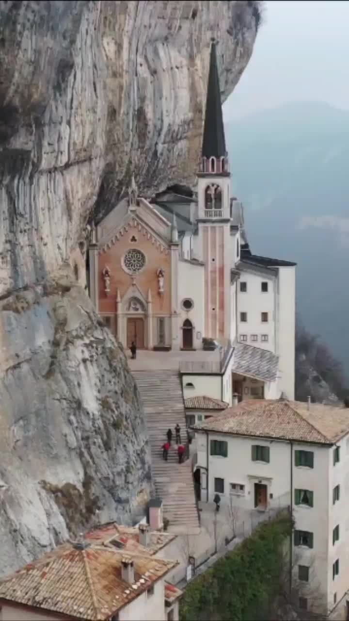 Santuario della Madonna della Corona: Aerial View