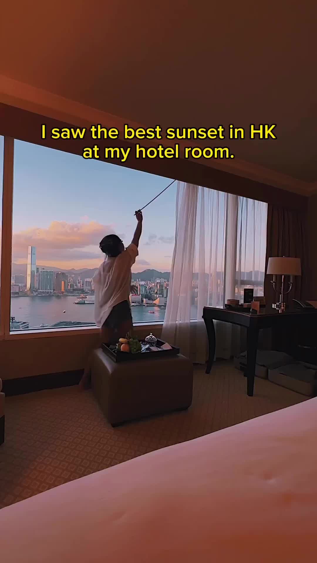 Stunning Conrad Hong Kong Sunset Before Typhoon