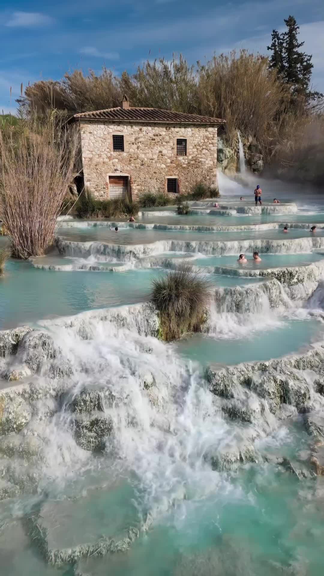 Stunning Saturnia Waterfalls in Tuscany, Italy