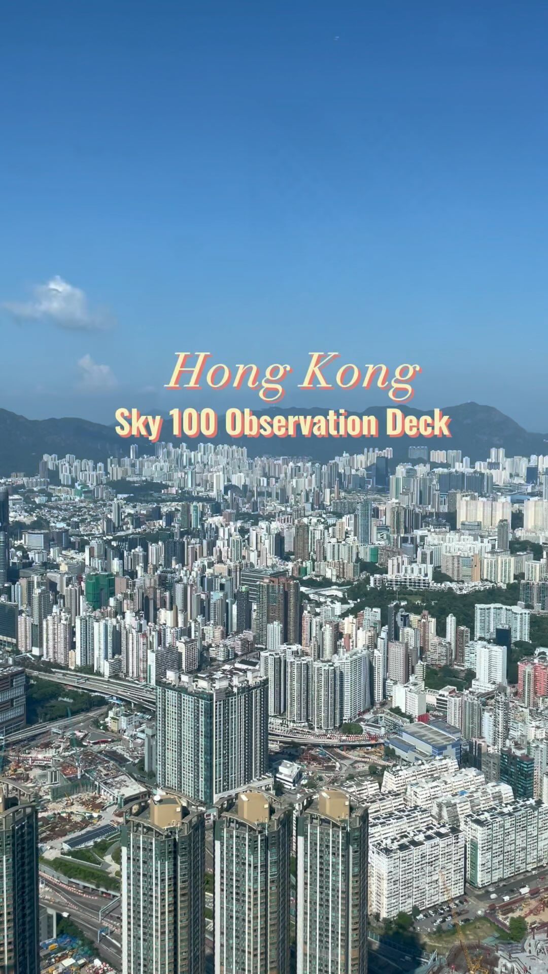 The 360 degree city views is astonishing☁️🔭
📍Sky 100 Observation Deck, HK
.
.
.
#travel #lifeinhongkong #discoverhongkong #hongkong #explorehongkong #citytour #cityviews #skyscrapers #sky100 #robthort