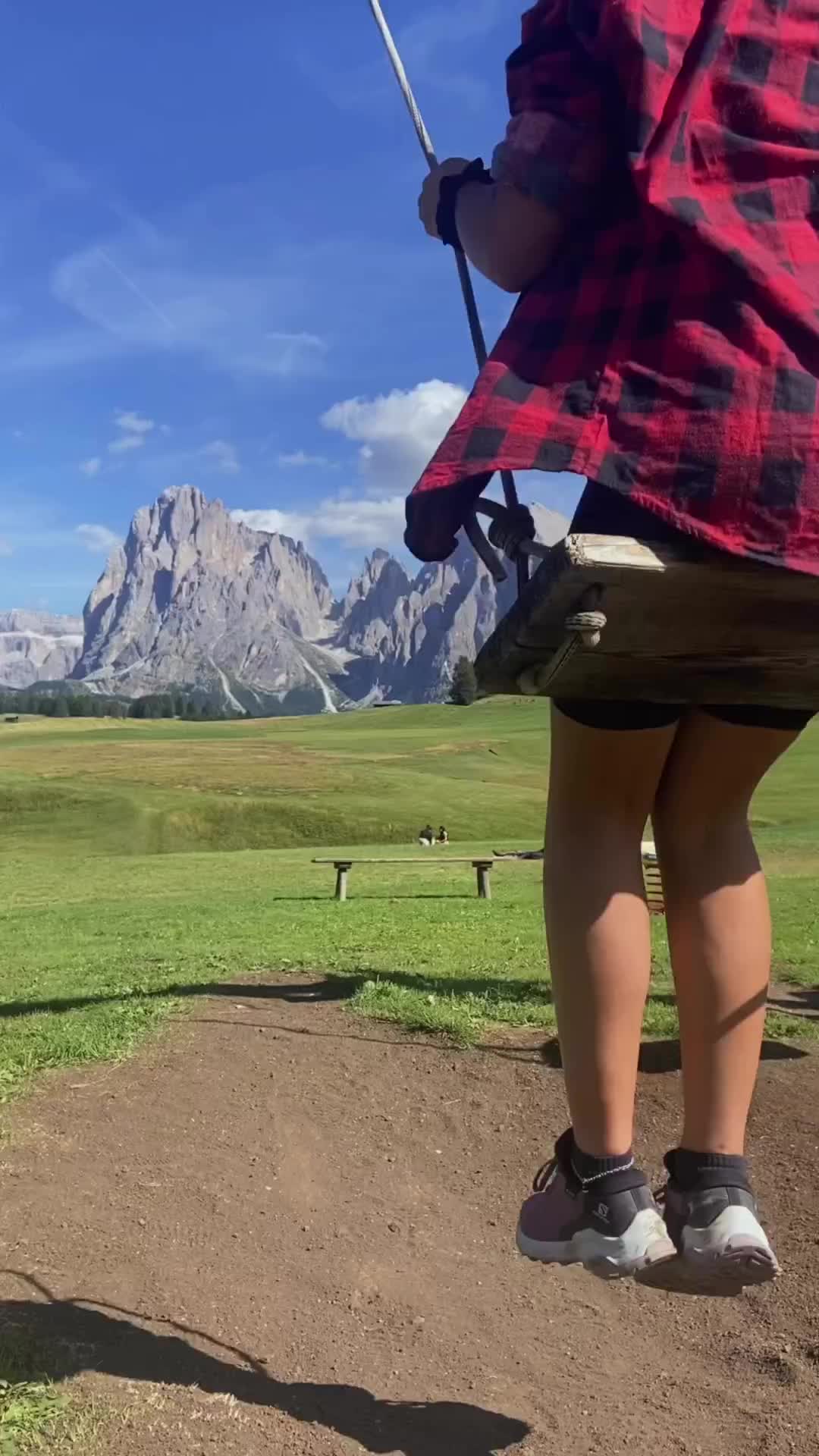 The Most Spectacular Swing in the Dolomites