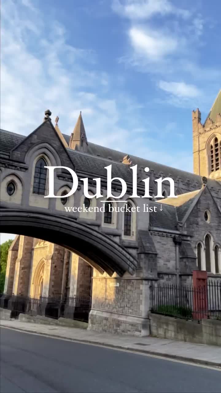 Dublin bucket list by 🤳@im.nowhere for you to save 📌 More to come ✨⁣
⁣
To see: ⁣
⁣
1. Christ Church⁣
2. Malahide Castle ⁣
3. Samuel Beckett Bridge⁣
4. Book of Kells - Long Room Library at Trinity College. ⁣
5. Guiness Factory & Jameson Distillery⁣
6. Temple Bar for some live Irish music⁣
7. Red Sticks in Grand Canal Square (modern side of the city)⁣
8. The Brazen Head: Oldest Pub in Ireland and best traditional Irish stew. ⁣
9. Love Lane (romantic hidden gem 💎) in the heart of the city⁣
10. Bad Bobs pub (join after 8pm for live music and clubbing; great to meet locals and international people)⁣
⁣
More travel tips 👉 @im.nowhere • Follow to check next Dublin REELs and posts 🍀

#dublinireland #dublincity #dublin #irlanda🇮🇪 #travelcommunity #imnowhere #travelitinerary #irlanda #dublino #irish_daily #inireland #indublin #dublinexplore #tripscout