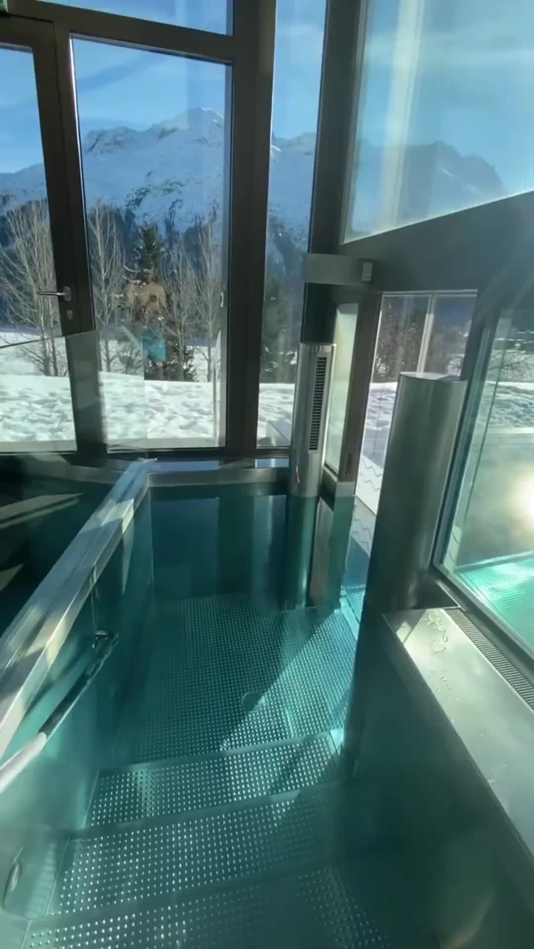 Iconic Pool at Kulm Hotel St. Moritz, Switzerland