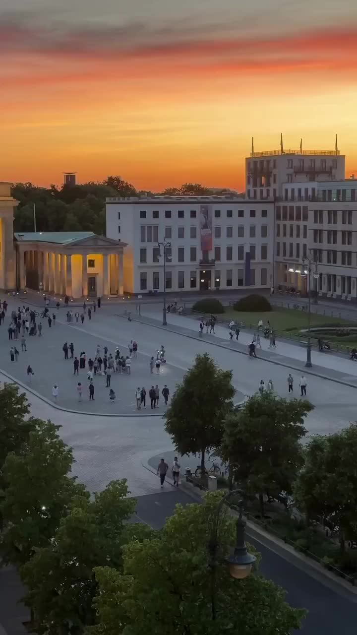 Stunning Sunset Views at Hotel Adlon Kempinski Berlin