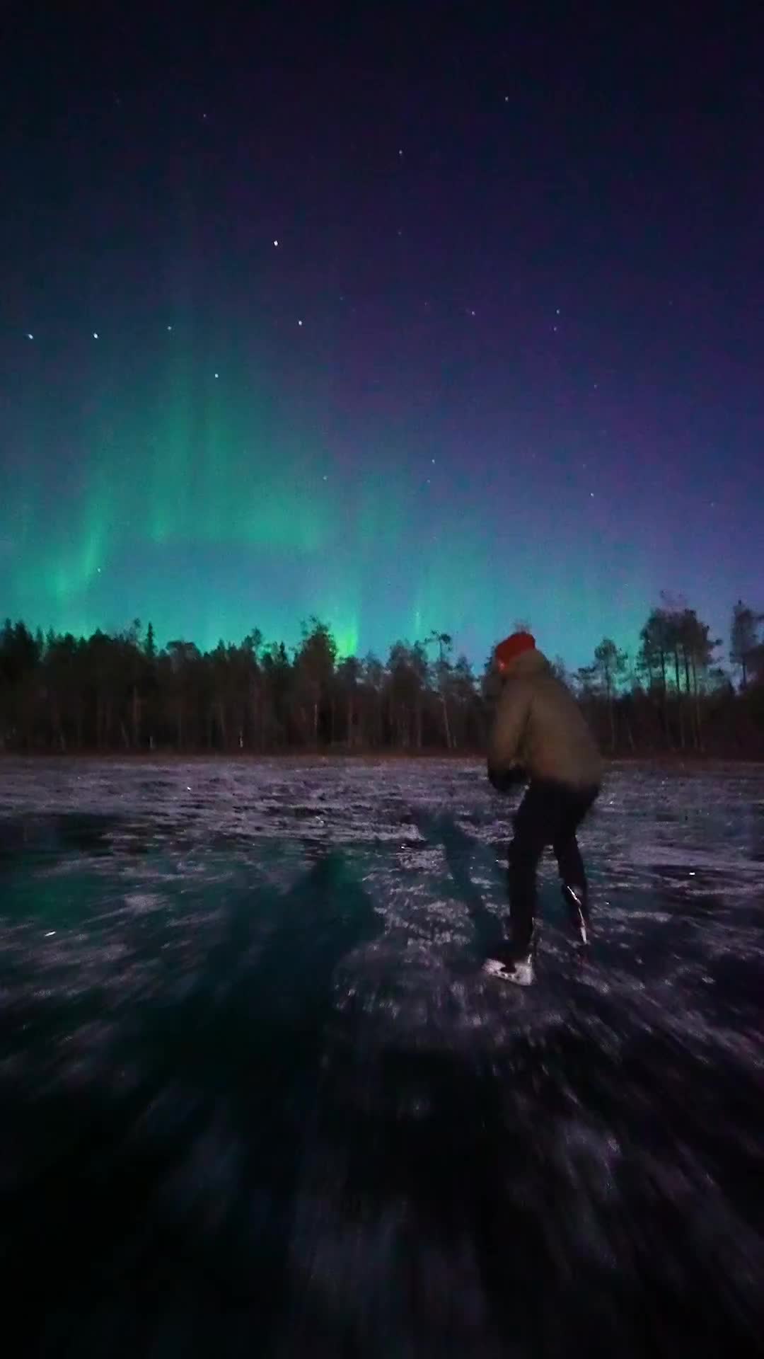Mesmerizing Northern Lights in Ranua, Finland