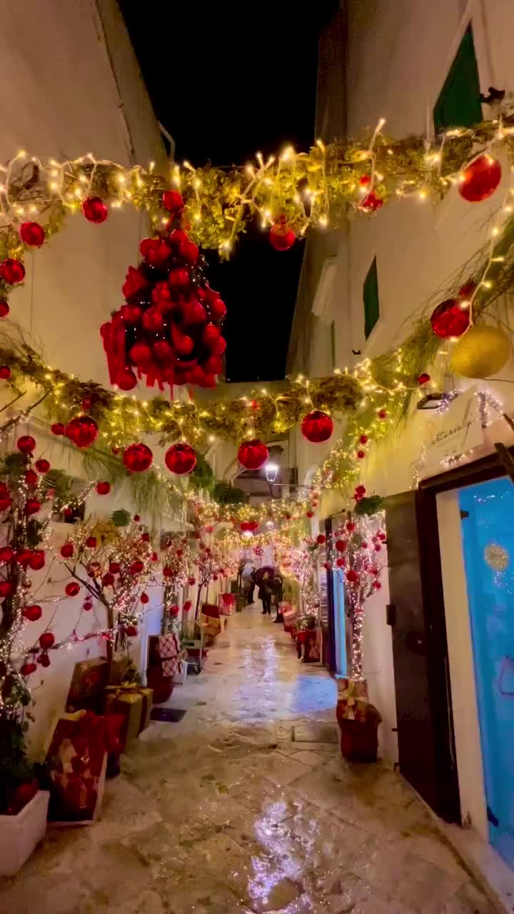 Christmas Magic in Locorotondo, Italy 🌟🎄