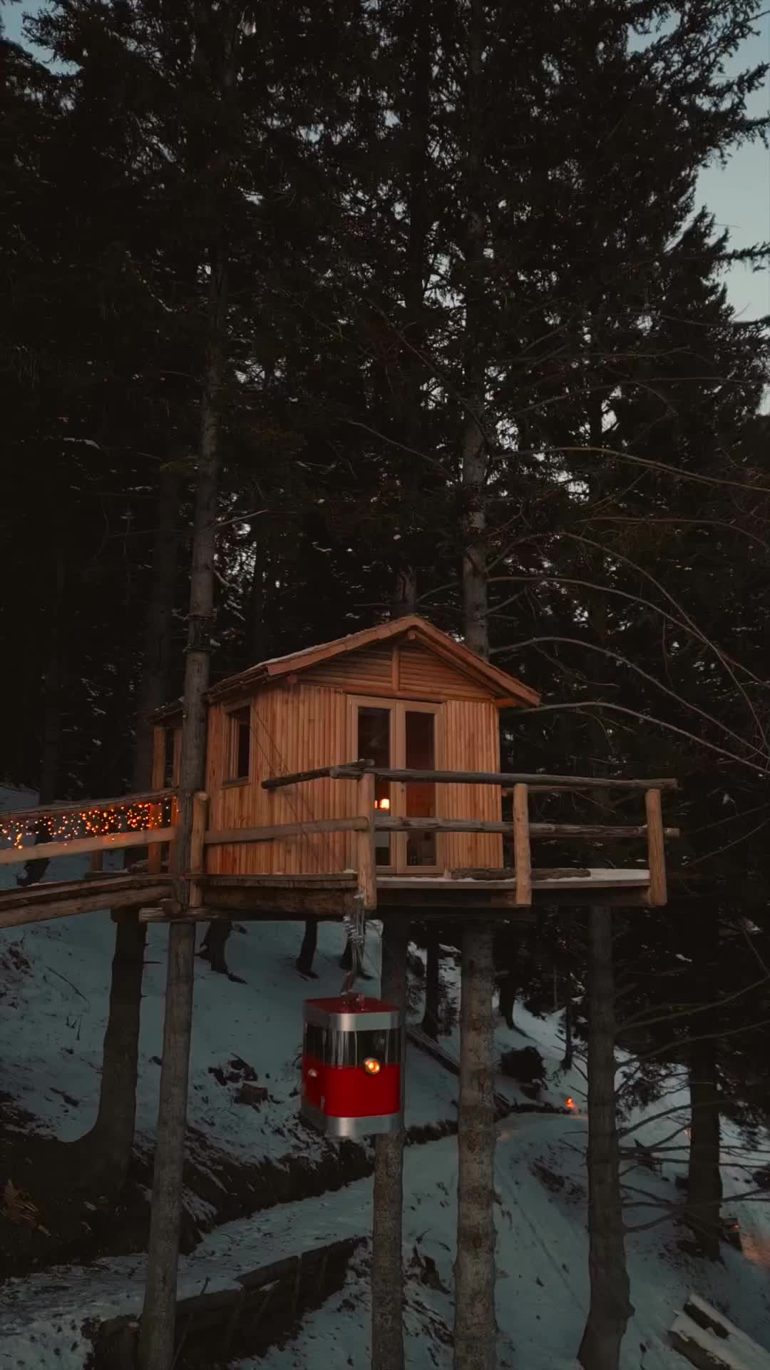 Romantic Treehouse Date Night at Chalet al Foss 🌲🍽️