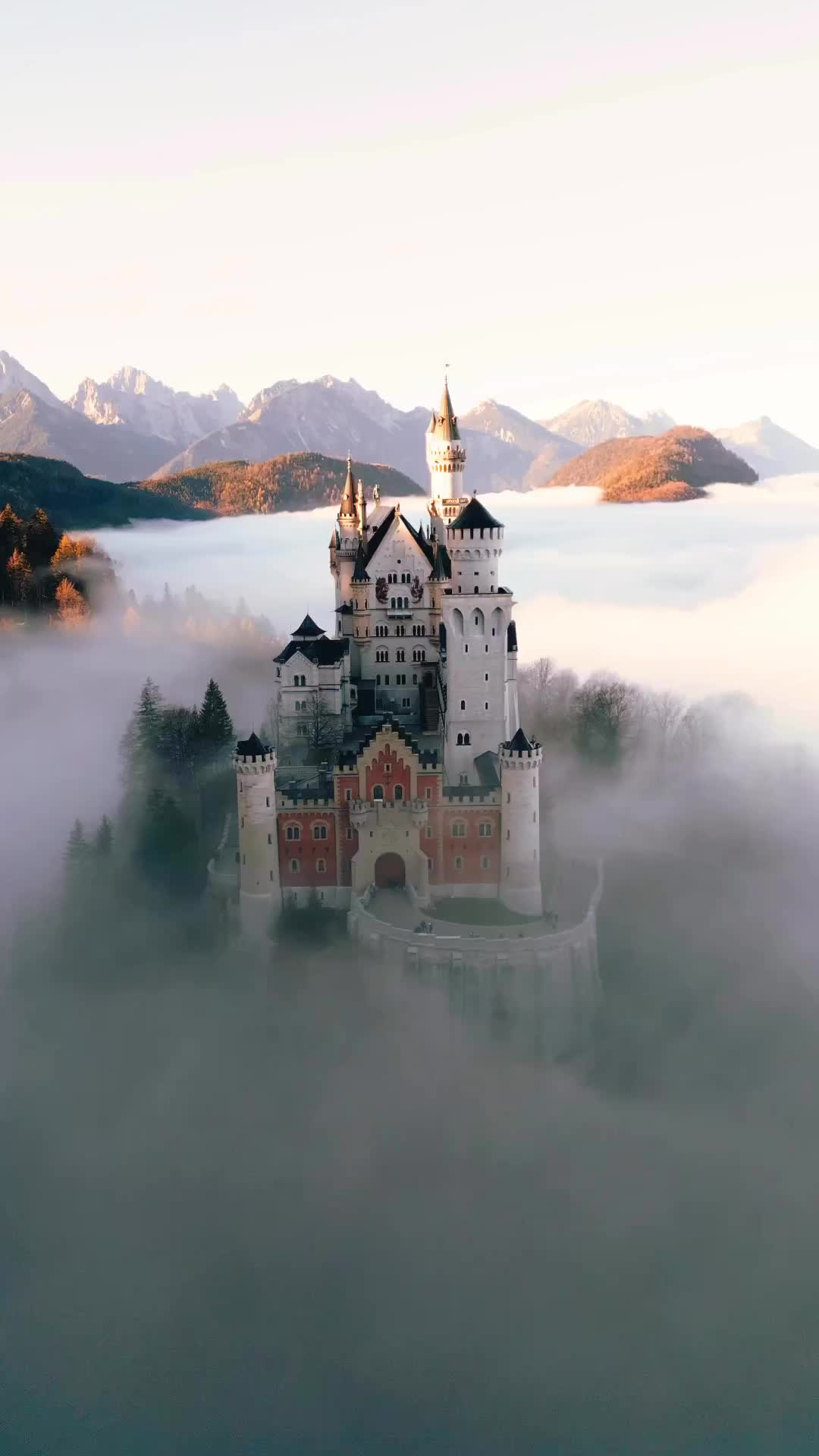 Disney Castle in Fog - Neuschwanstein, Germany