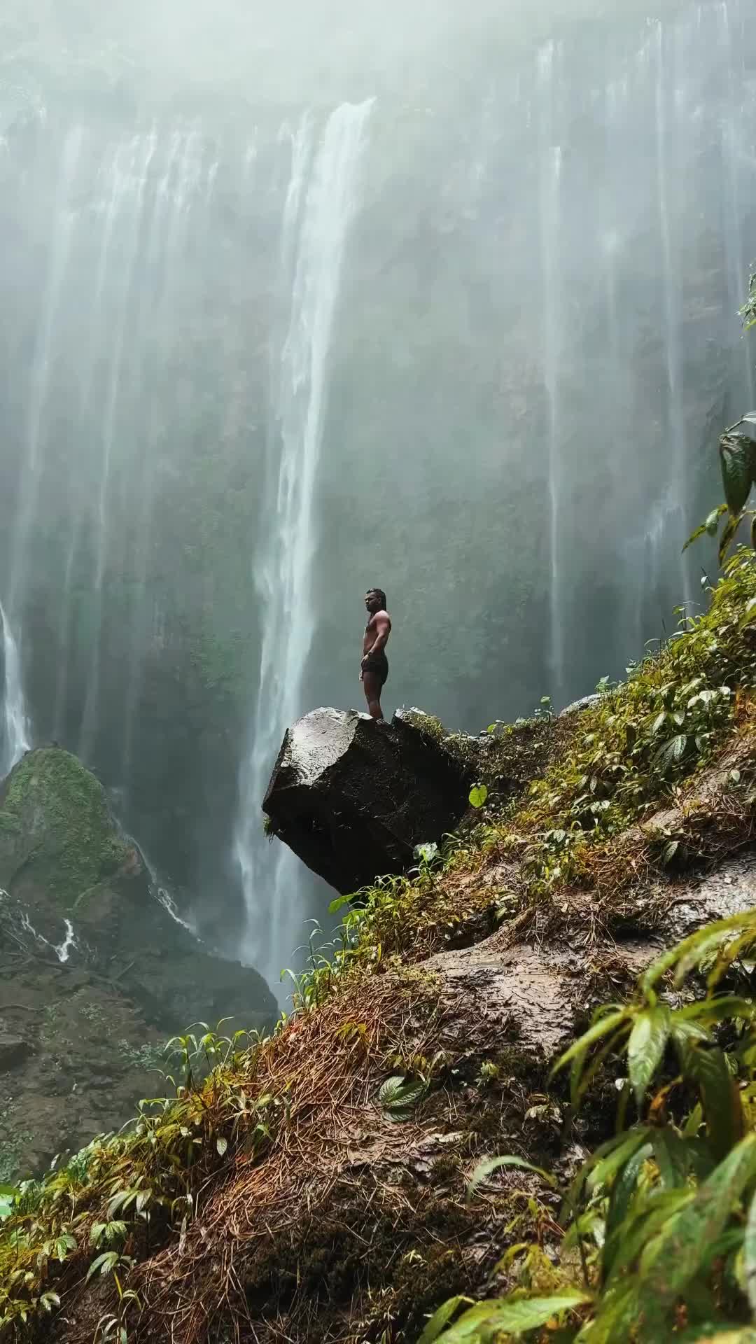 Surrounded by 1000 Waterfalls at Tumpak Sewu