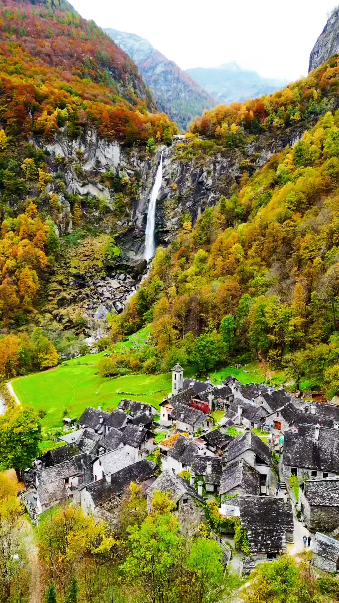 Autumn Colors in Maggia, Ticino, Switzerland