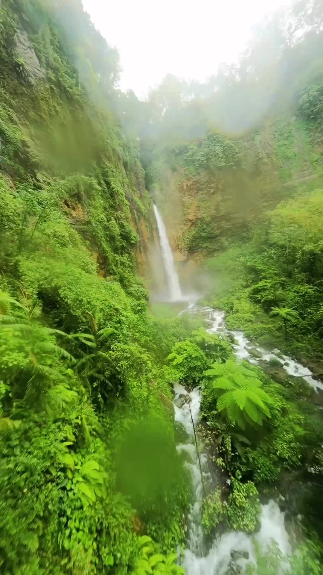 Drone Crash at Kapas Biru Waterfall Captured on GoPro