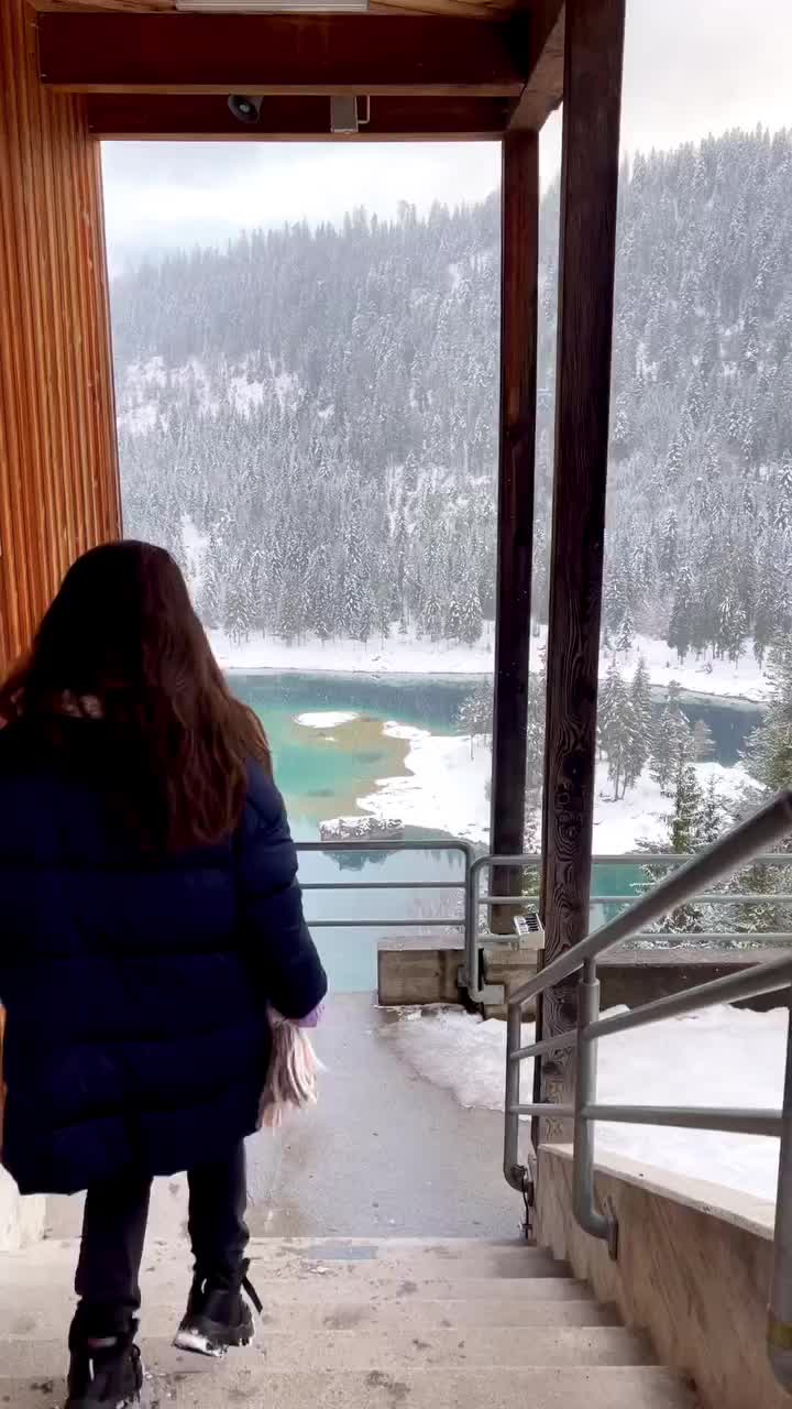 Beautiful Lake Cauma in Flims - Free Entry in Winter