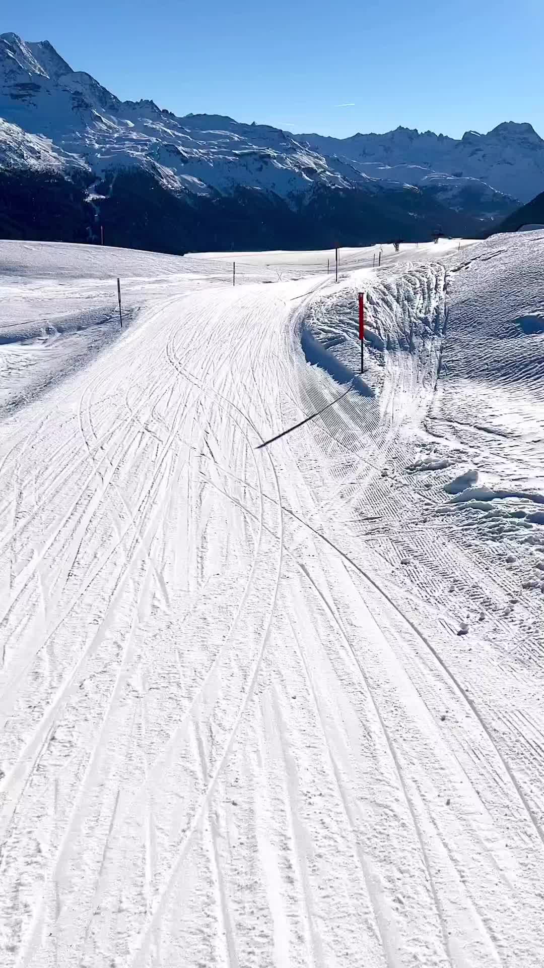 Bluebird Day Skiing in St. Moritz - Perfect Winter Escape