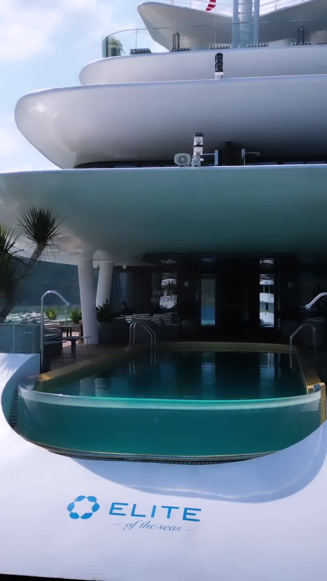 Infinity Pool on a Luxury Cruise in Ha Long Bay