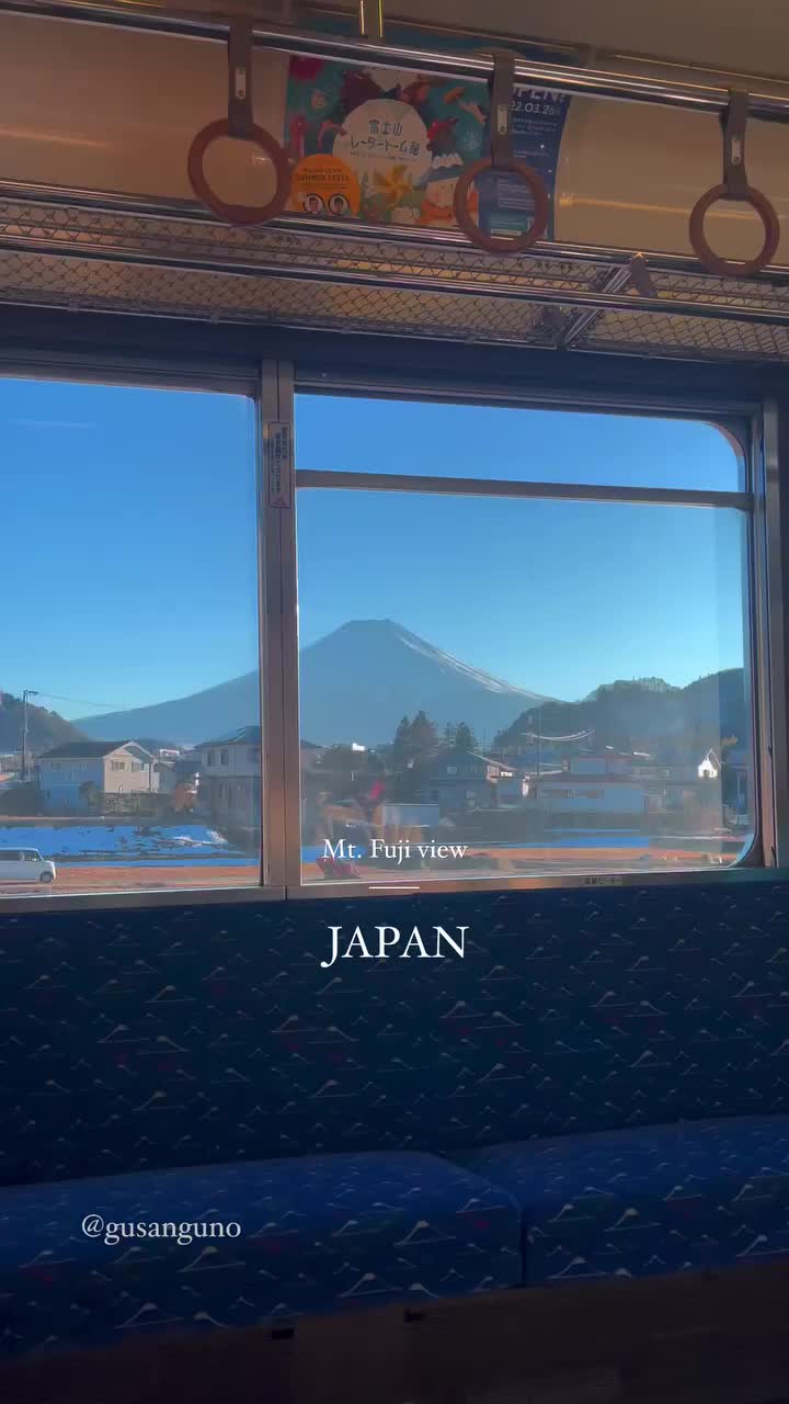 Stunning Mt. Fuji View from Train in Japan