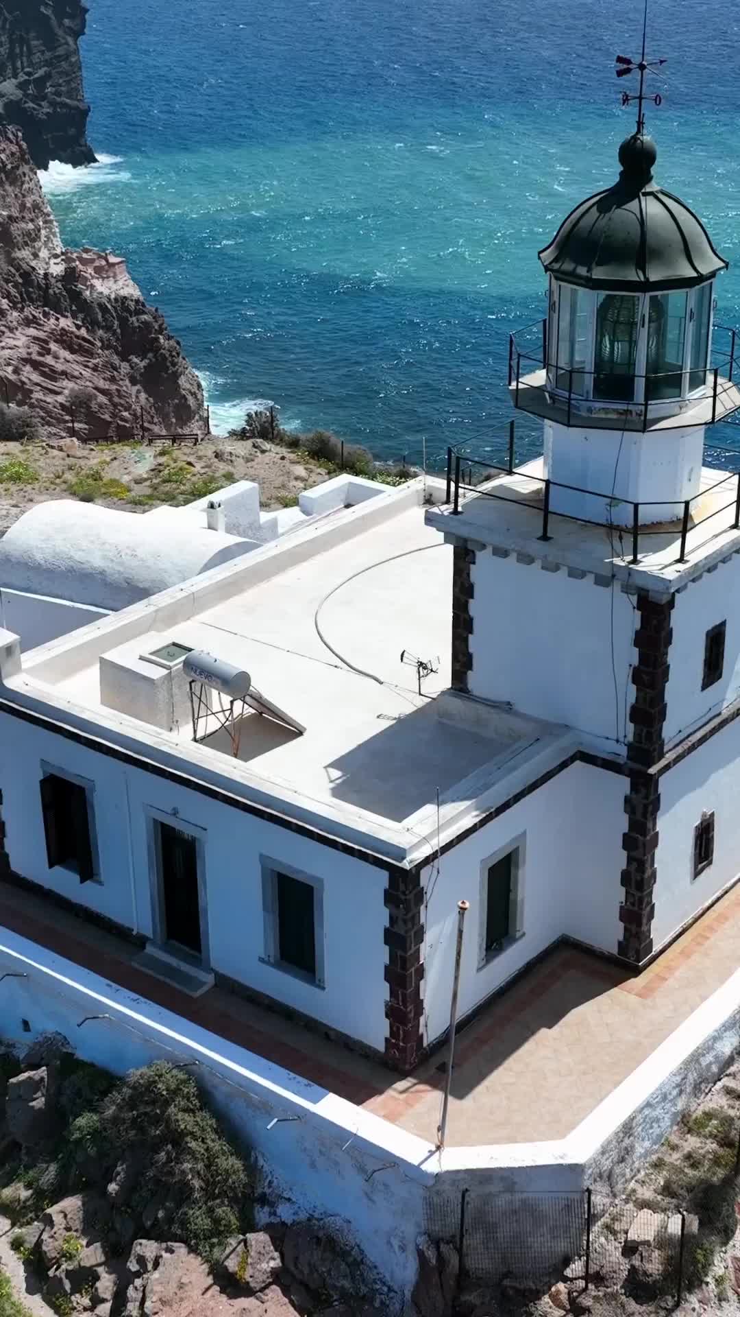 Discover Akrotiri Lighthouse in Santorini, Greece