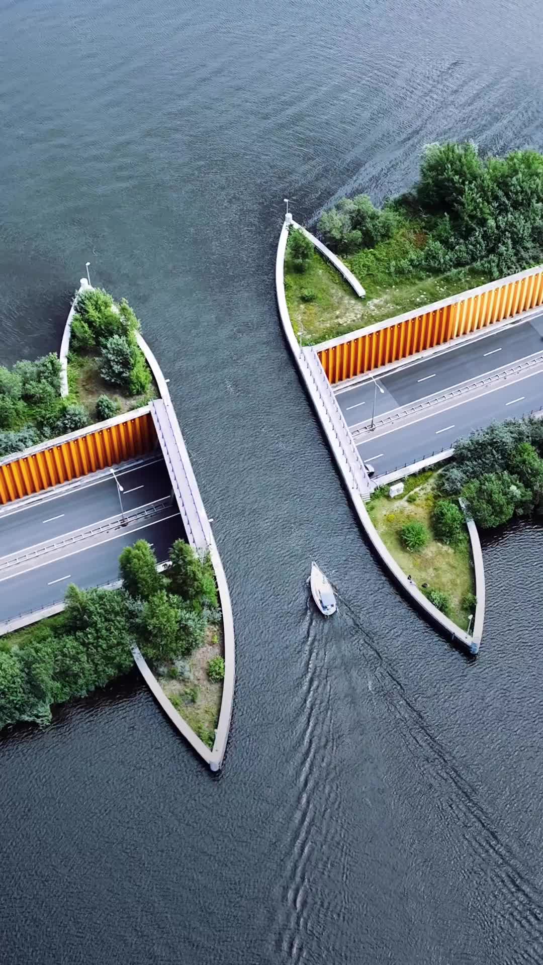 Stunning Veluwemeer Aquaduct in Netherlands