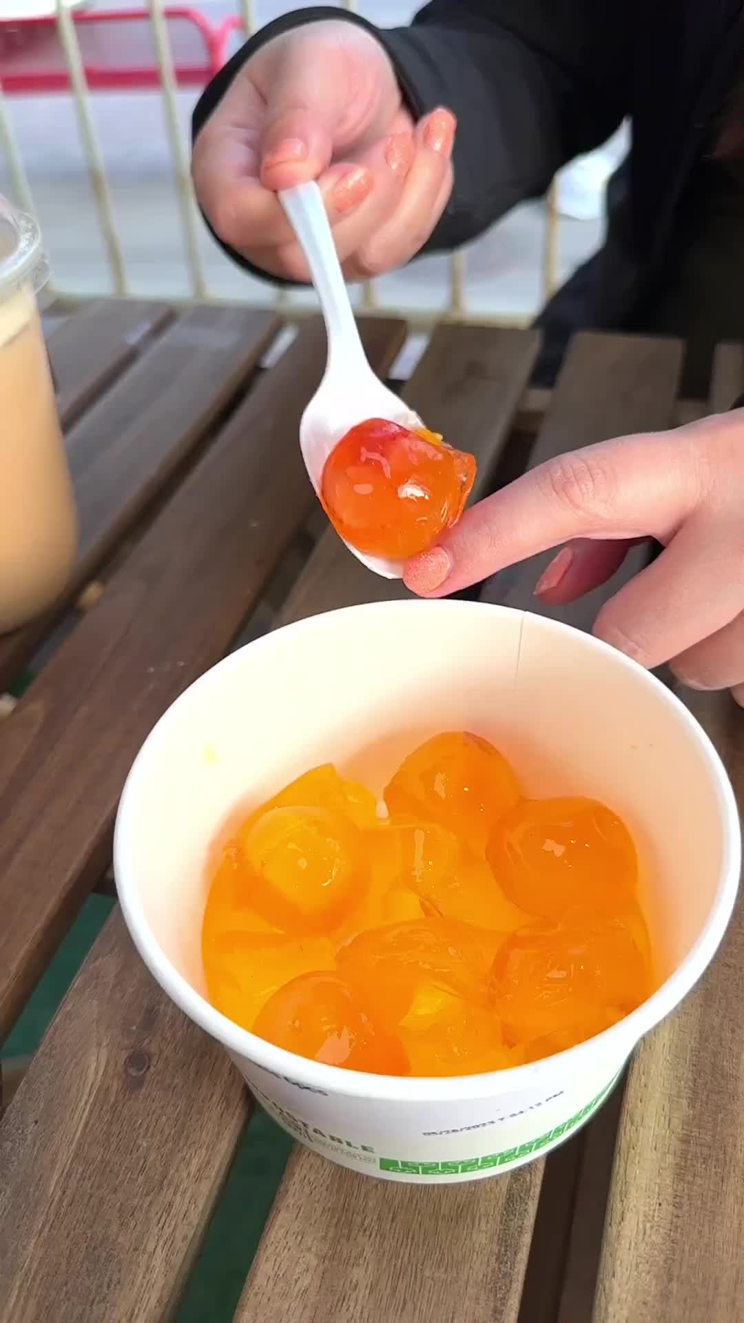 Viral Giant Sweet Mango Mochi at Mama Dessert Calgary